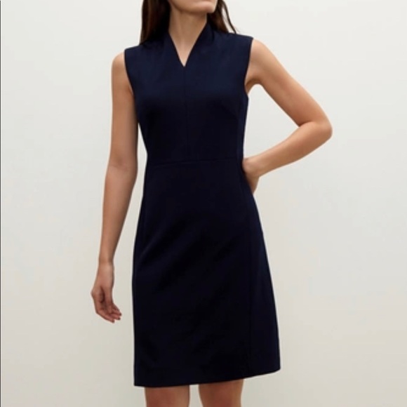 MM Lafleur Dresses & Skirts - MM LAFLEUR Sleeveless Shift Size 10 Dress In Navy Blue